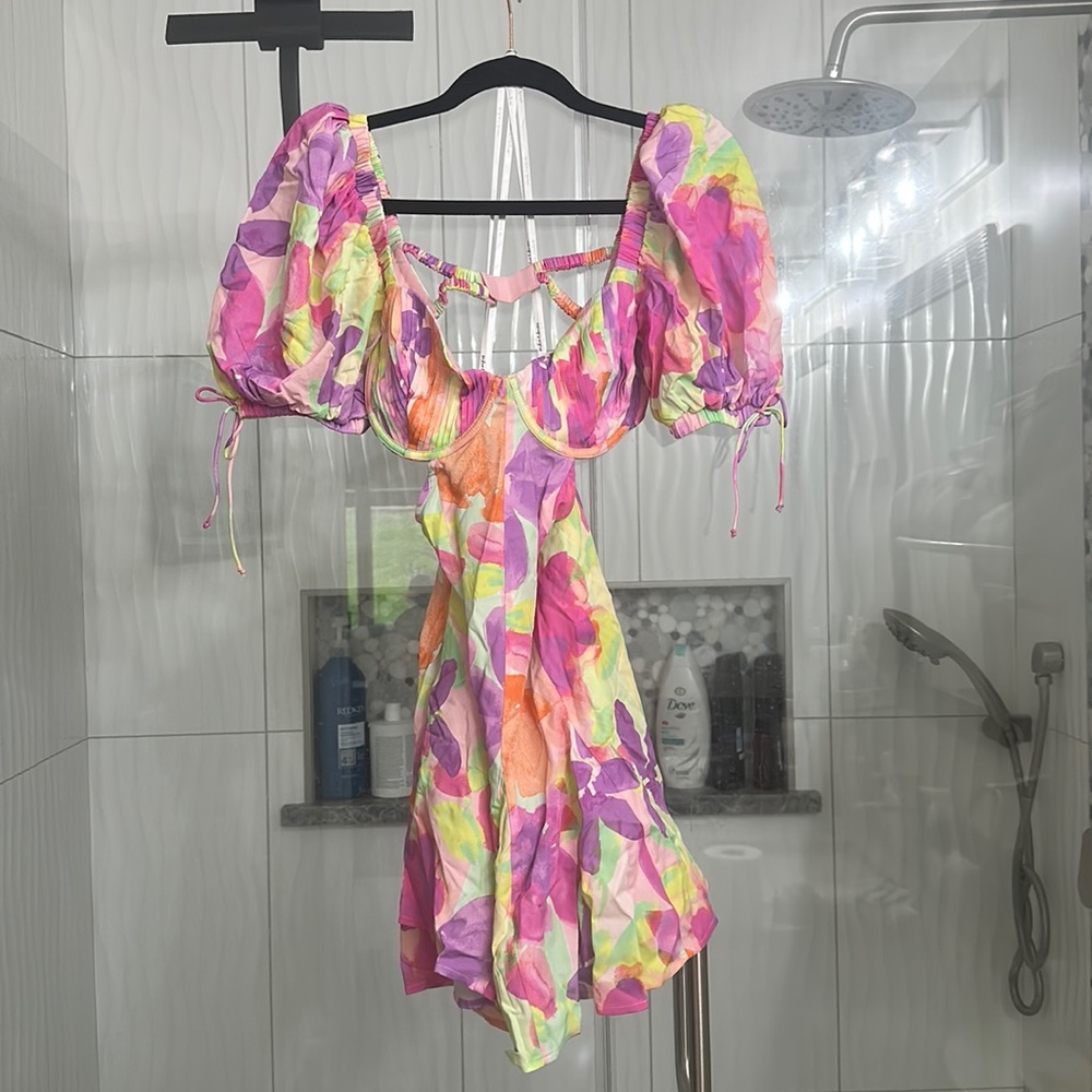 for love and lemons dress colorful